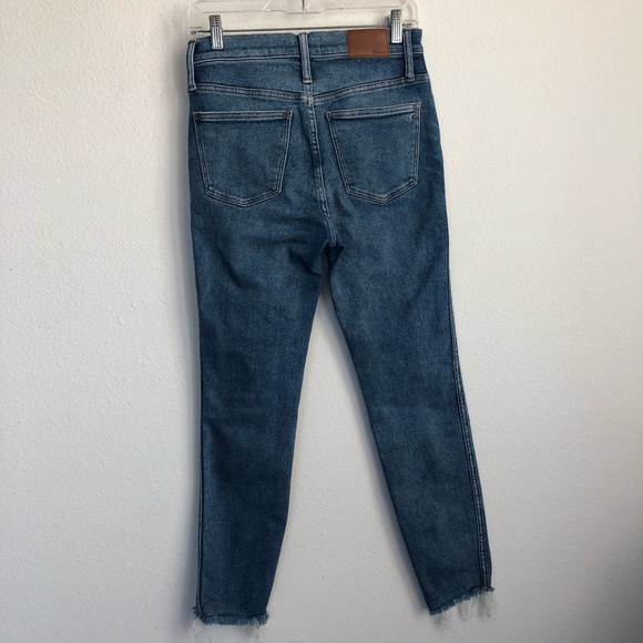 Madewell 10" High Rise Skinny Button Fly Fray Jean - Picture 5 of 6